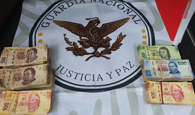 Guardia Nacional detiene en La Marquesa a una persona con más de 330 mil pesos en efectivo, sin acreditar su procedencia