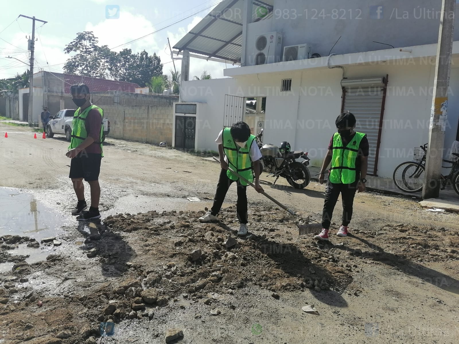 Por desinterés de la administración de Chak Me’ex, alumnos buscan solución a baches FCP