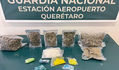 GN y Ejército Mexicano aseguran aparente marihuana y crystal en Querétaro