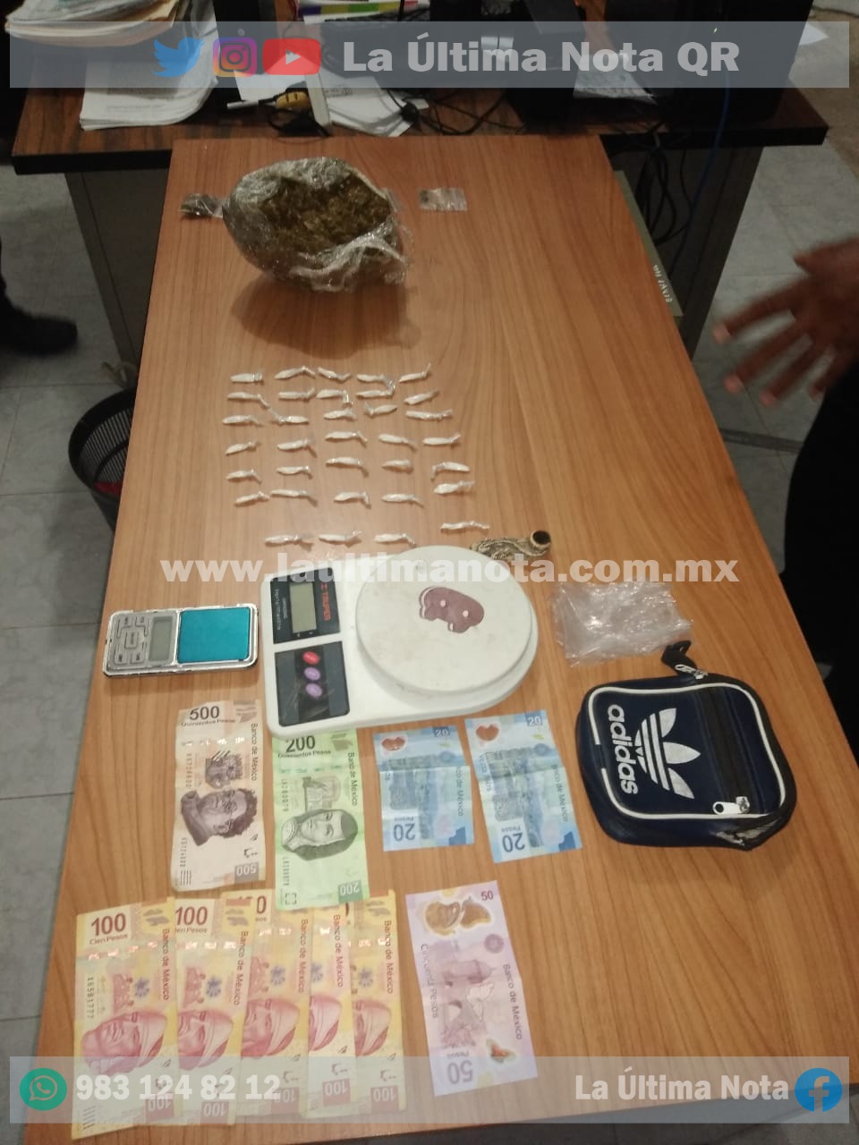 Detienen a dos hombres con presunta droga en FCP