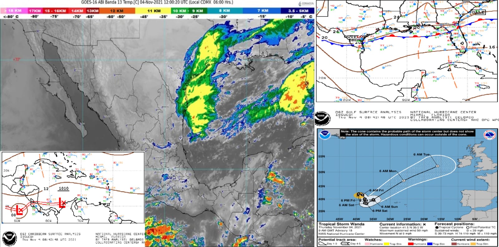 El Servicio Meteorológico Nacional informa lo siguiente: