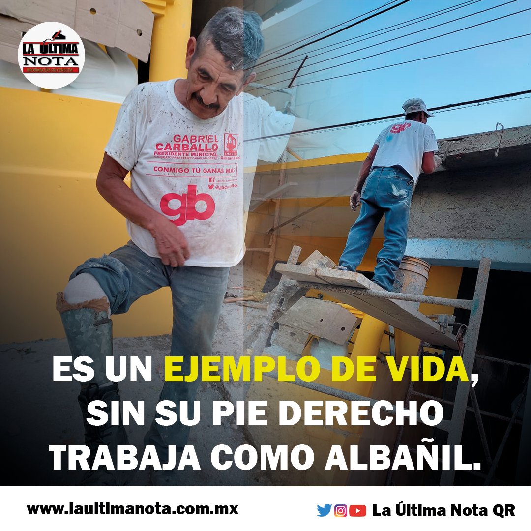 El es un ejemplo de vida en Carrillo Puerto