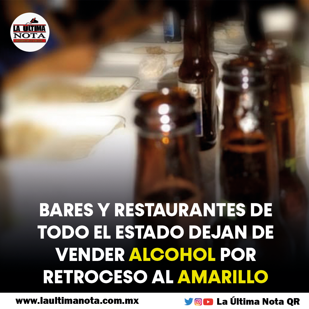 Sin alcohol, en Quintana Roo, suspenden venta en bares y restaurantes-bar