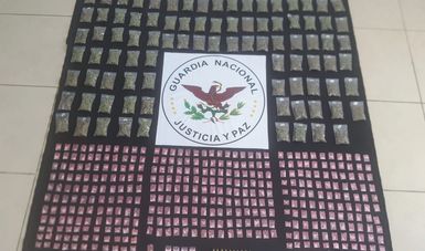 Guardia Nacional asegura dosis de distintos narcóticos y cartuchos útiles en Guanajuato