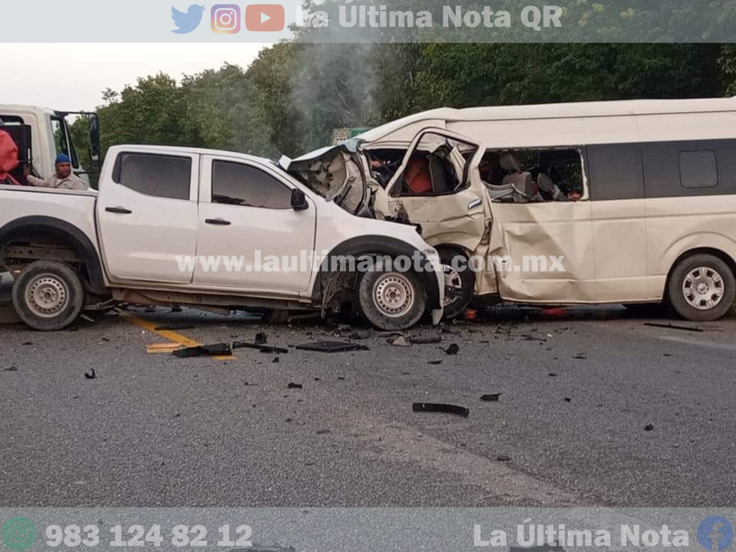 dejan sin apoyo a lesionados de la van de trabajadores de Chedraui en FCP