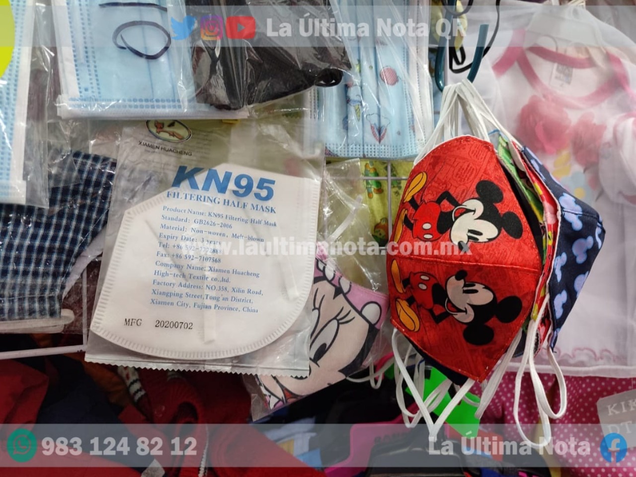 Podrían sufrir vendedores por el des uso de cubrebocas en tela ante Ómicron