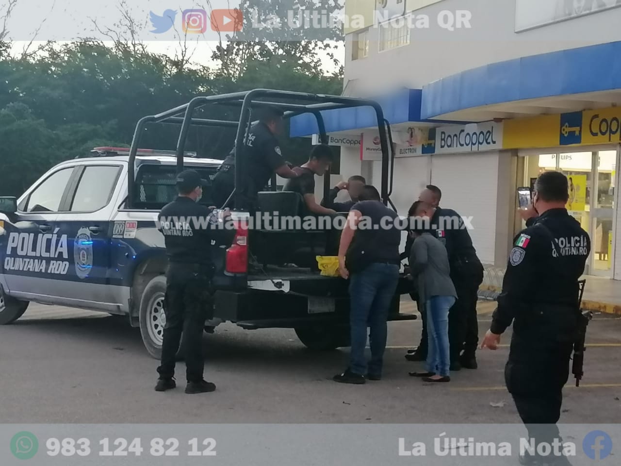 Ladrón tuvo el descaro hasta de probar sus tenis en su robo en Coppel, pero fue detenido