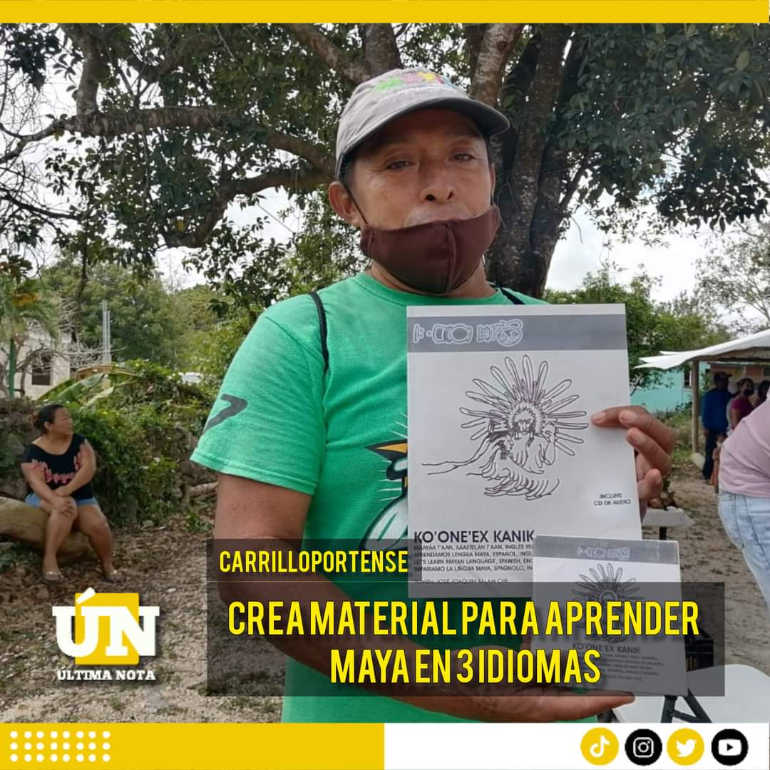 Crea carrilloportense material didáctico para aprender maya en tres idiomas