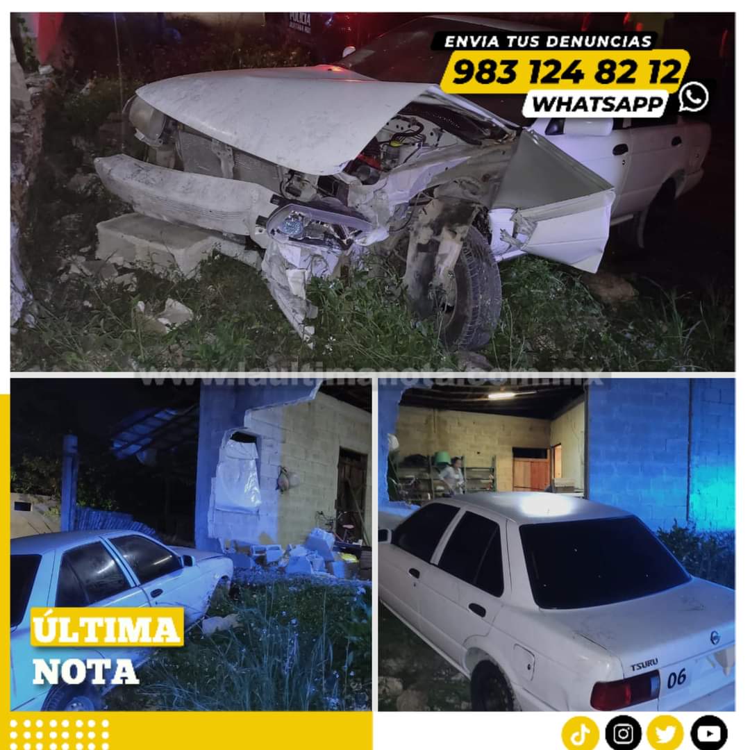 Se estampa un vehículo en una casa