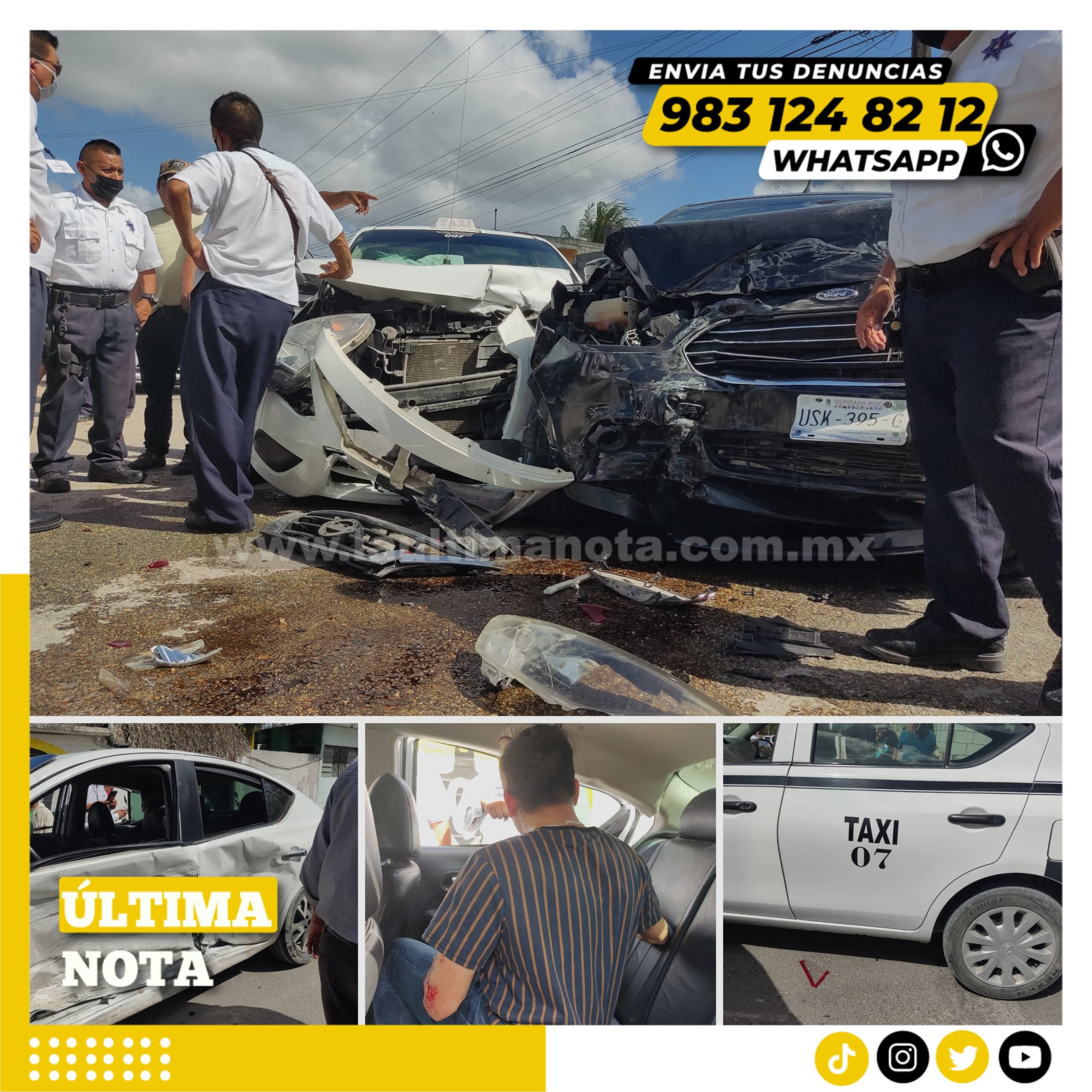 Brutal accidente se registra en Carrillo Puerto daños superan los 600 mil pesos