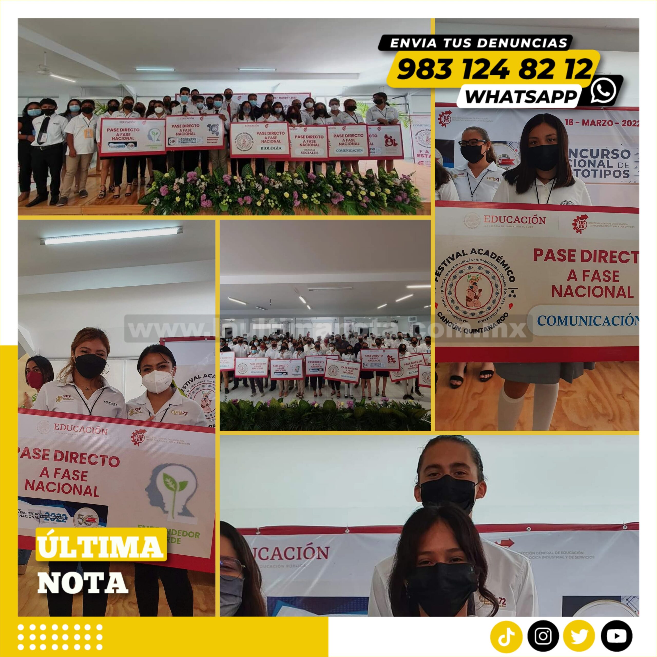 Ponen en alto a la zona maya alumnos del Cbtis 72