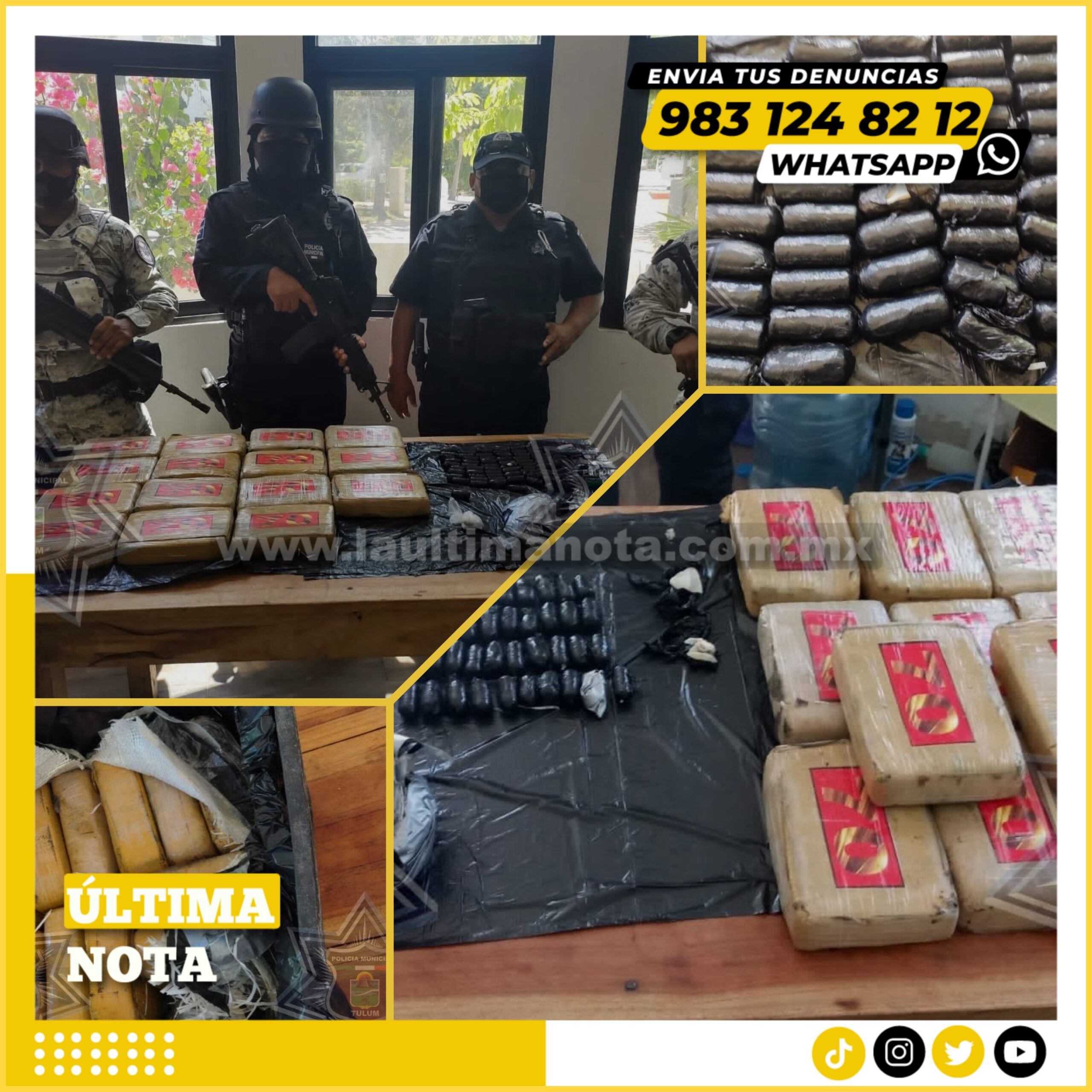 Decomisan millonario cargamento de droga