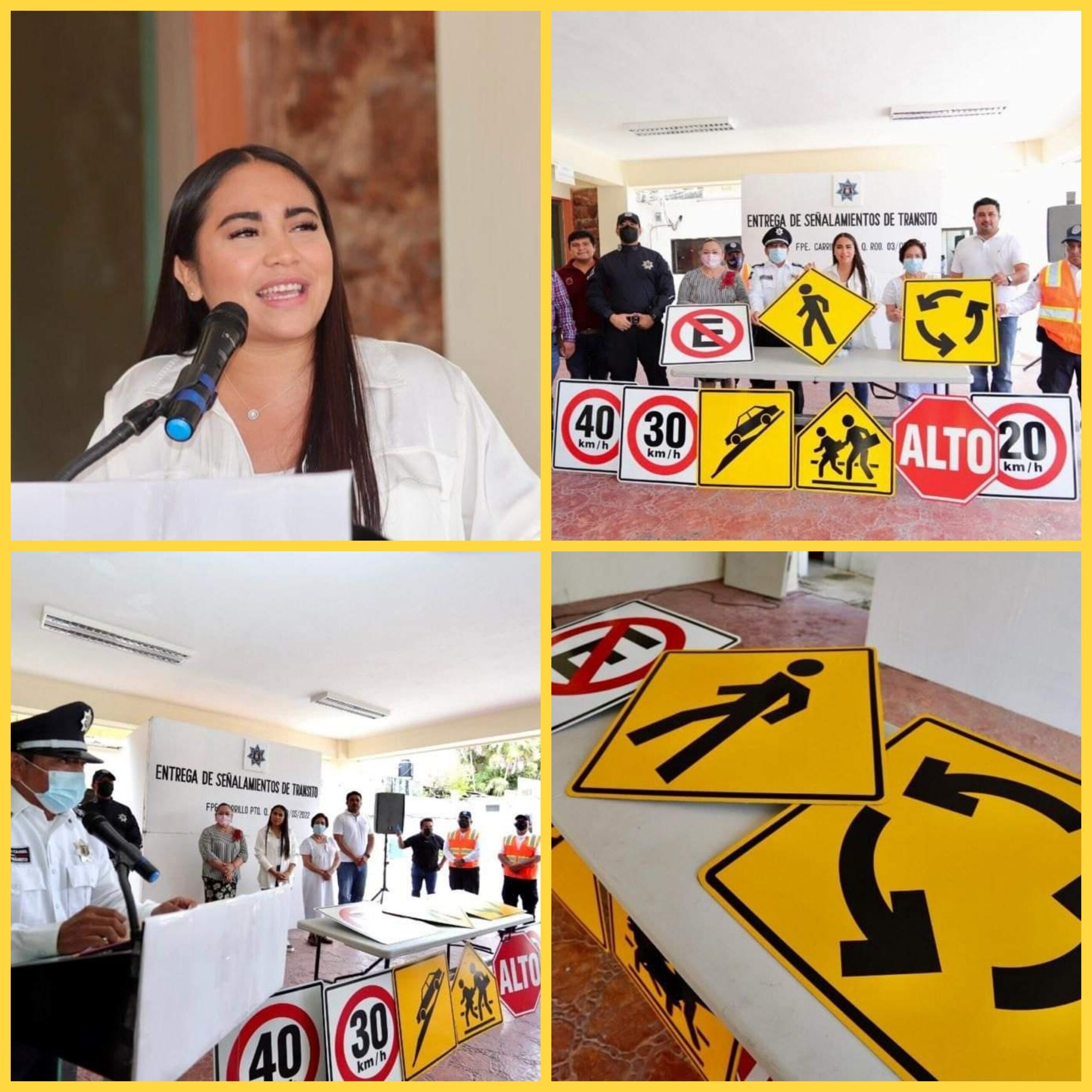 Incrementan autoridades de Felipe Carrillo Puerto señalización vial