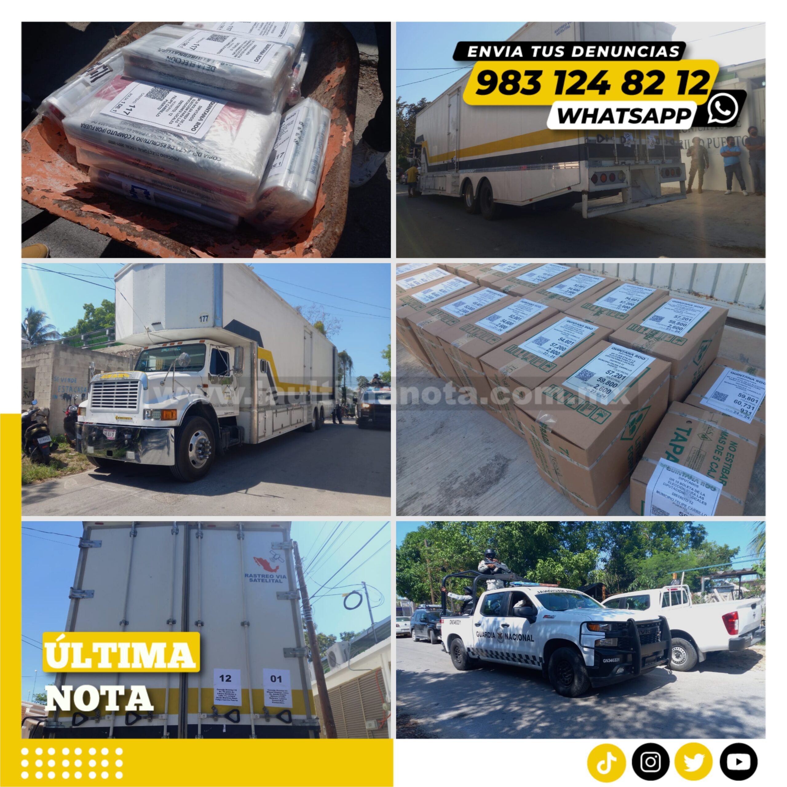 Llega Material Electoral a Carrillo Puerto