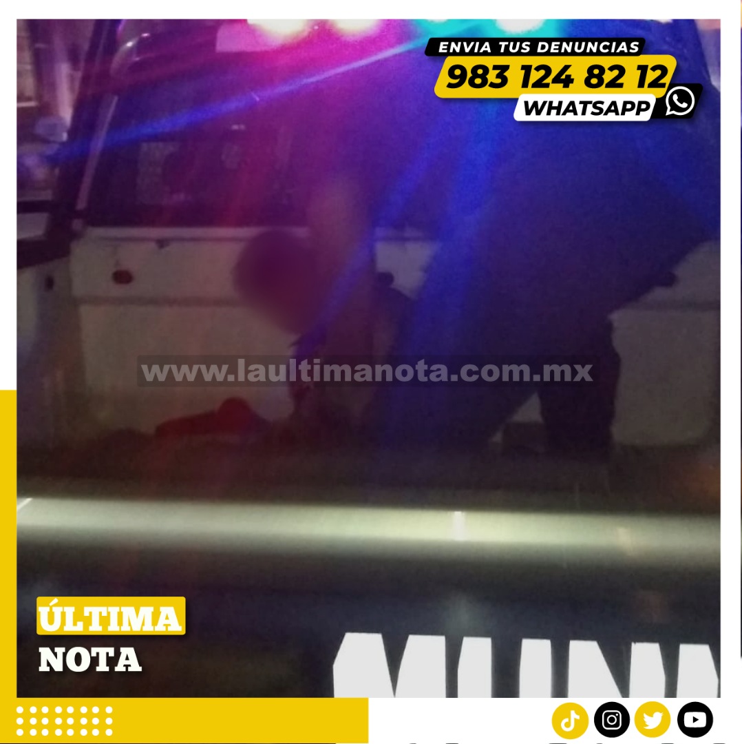 Detienen a sujeto con una arma de 9mm y lo ponen a disposición de la FGR