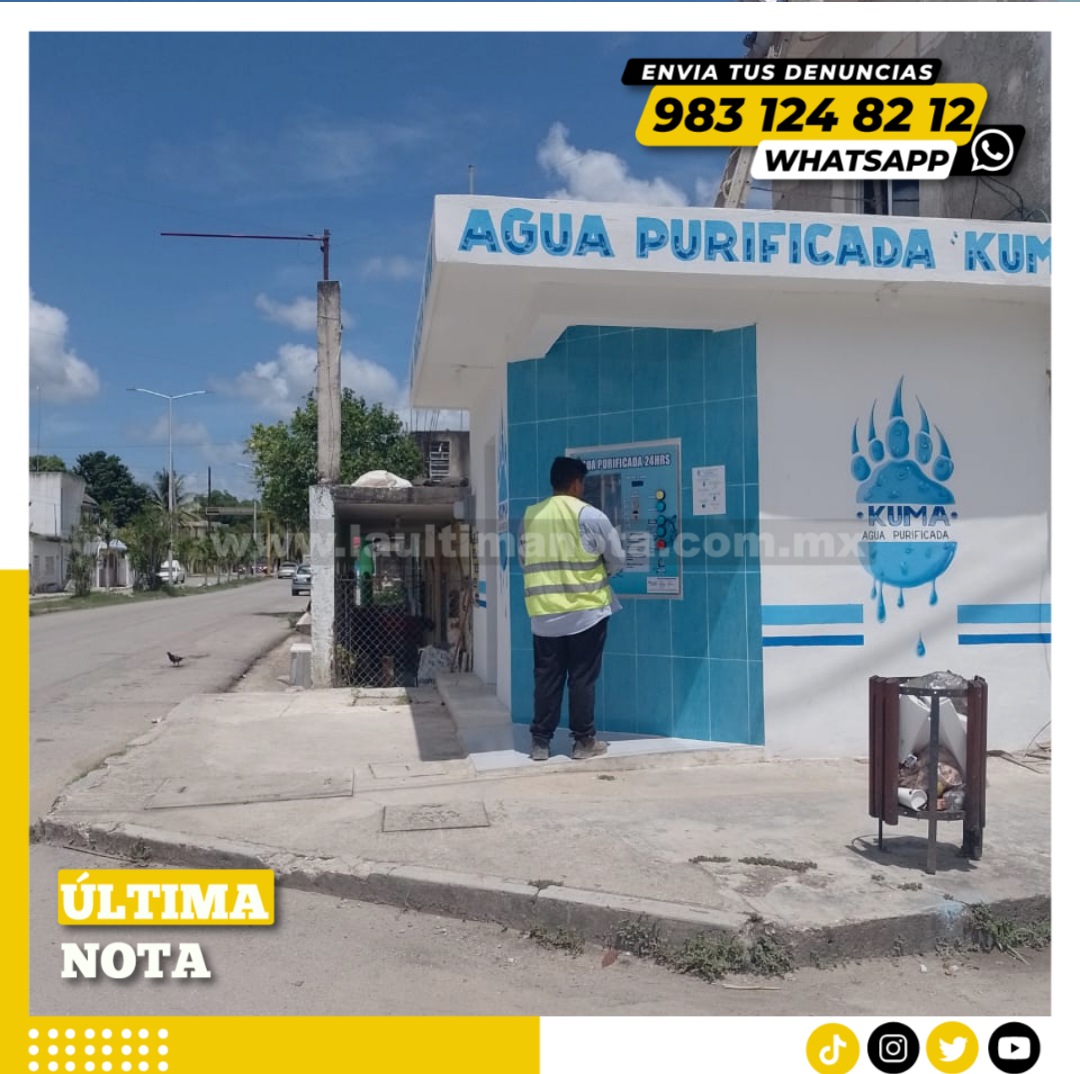 Dispensadores de agua, ahorro para las familias carrilloportenses