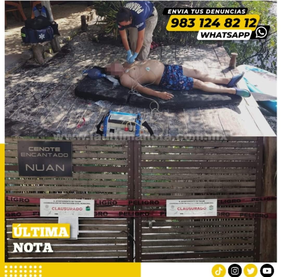 Muere ahogado por salvar a su hija que cayó en cenote
