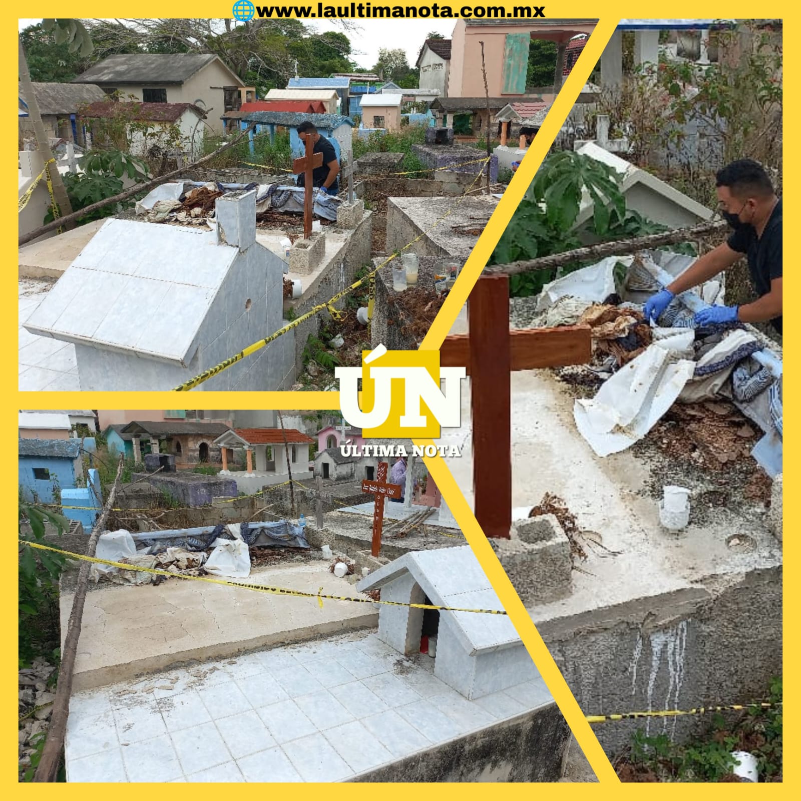 Visitantes del cementerio se llevan tremendo susto