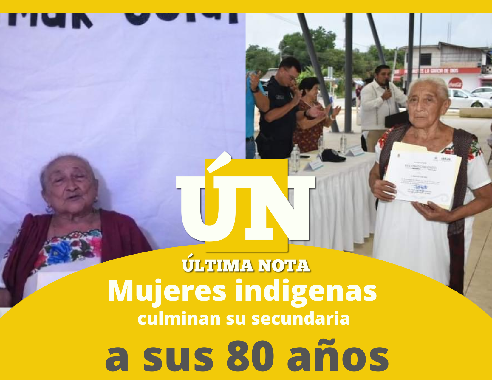 Mujeres indigenas culminan su secundaria a sus 80 años