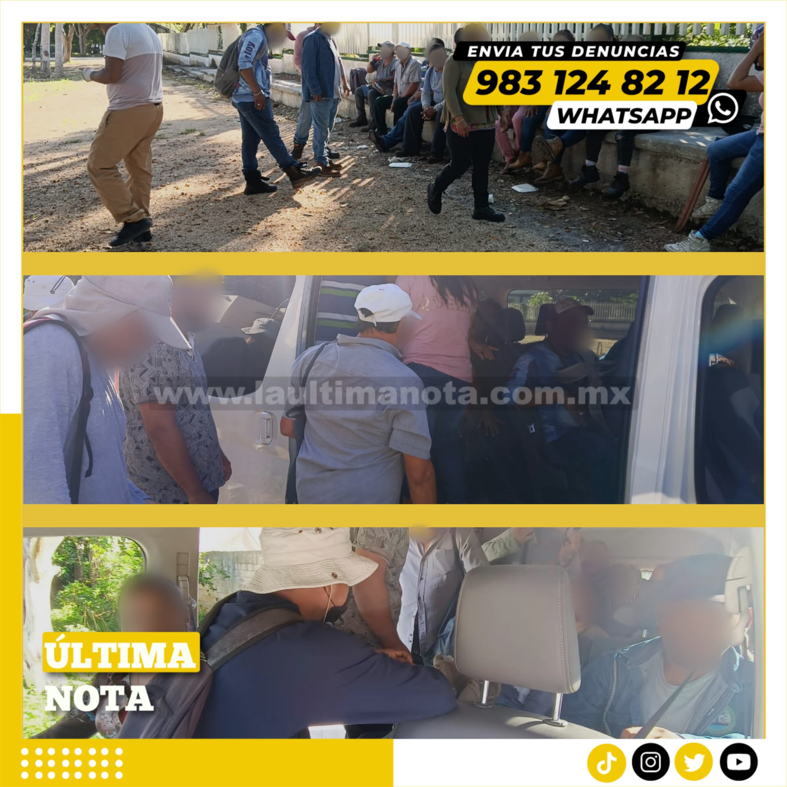 Trabajadores del Tren Maya tramo seis realizan paro laboral