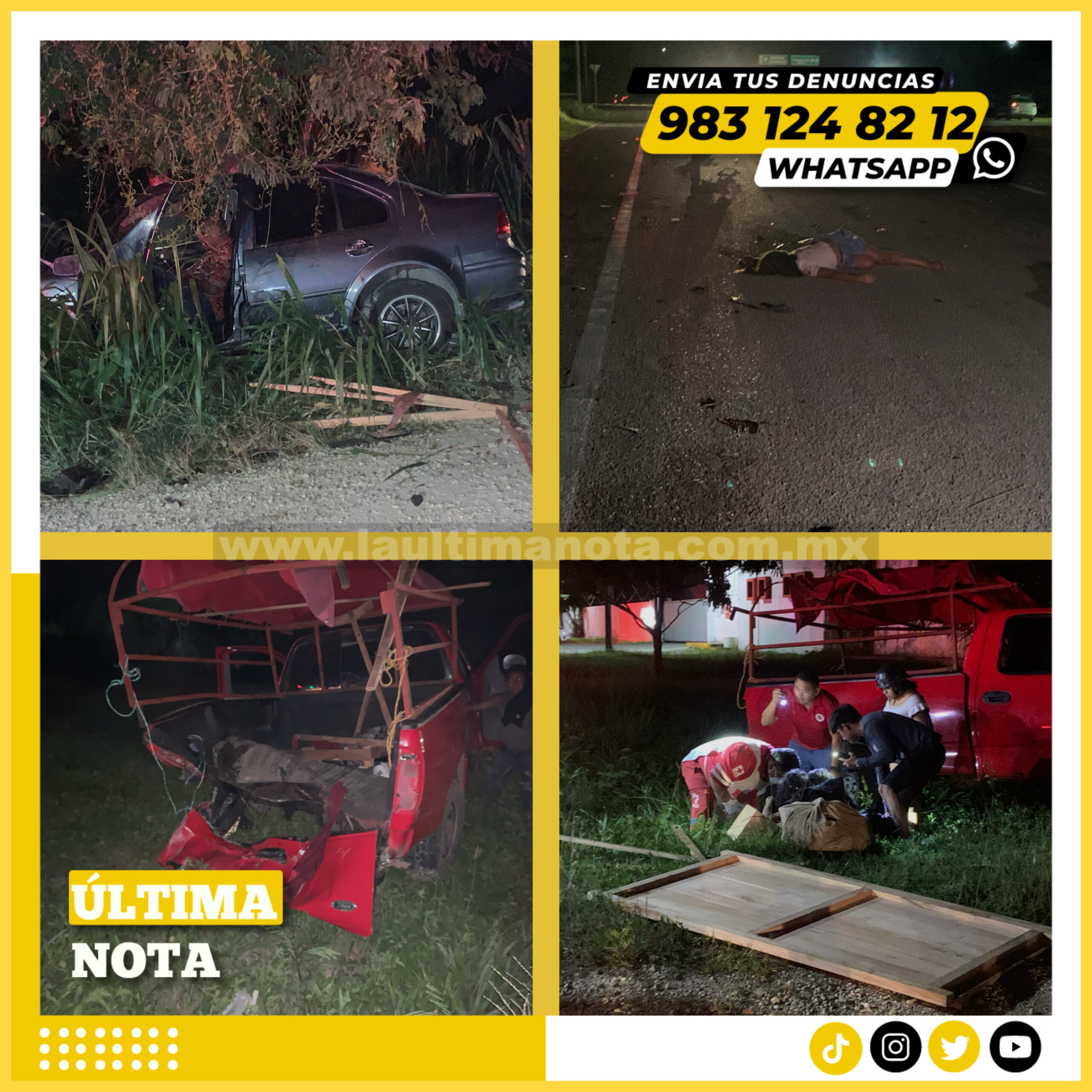 Deja un muerto y al menos seis lesionados aparatoso accidente