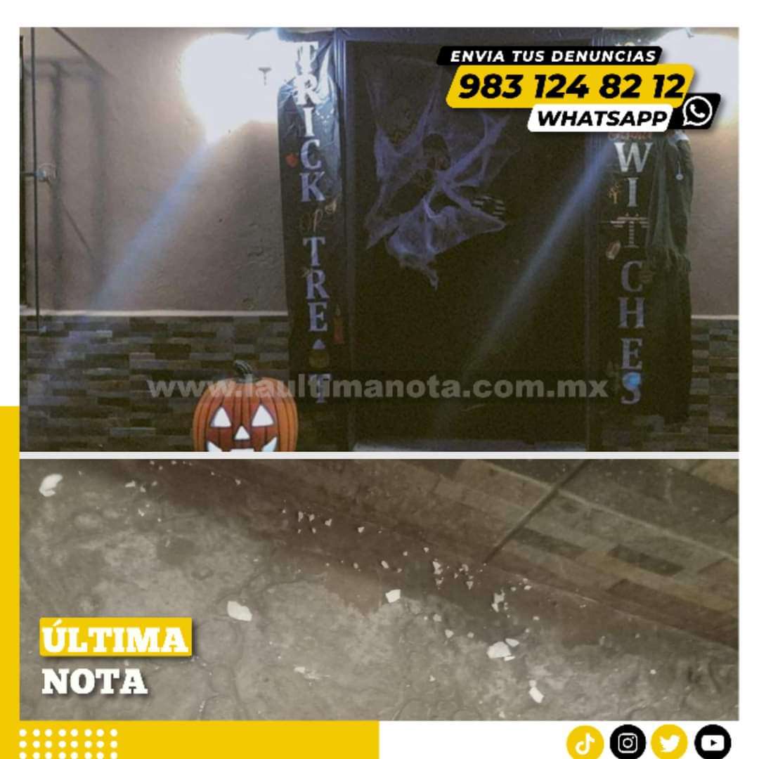 Huevean y destruyen adornos de Hallowen en una casa de Carrillo
