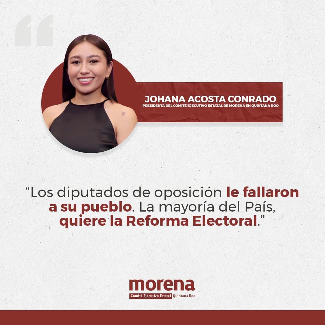 Avalamos el movimiento nacional Humanismo Mexicano: Johana Acosta