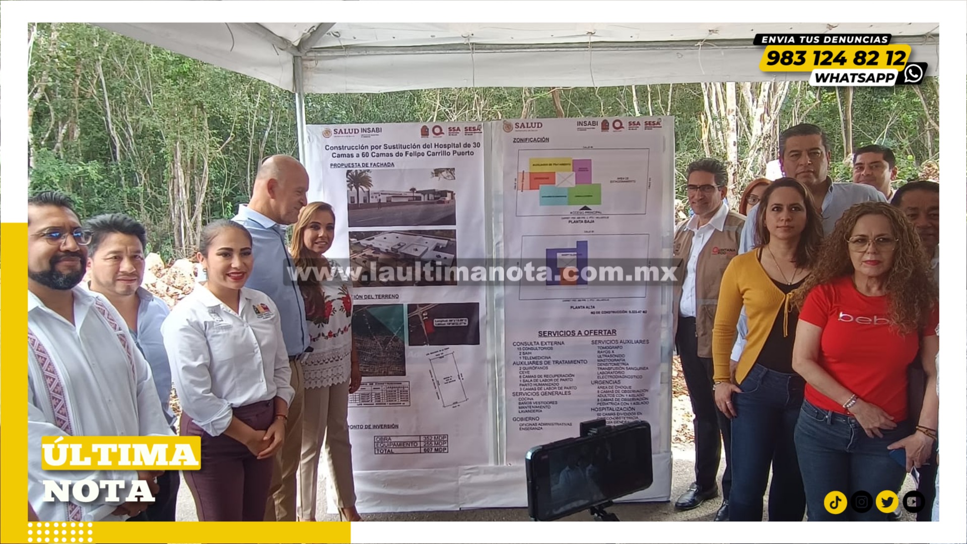 Presentan proyecto del nuevo hospital de Carrillo