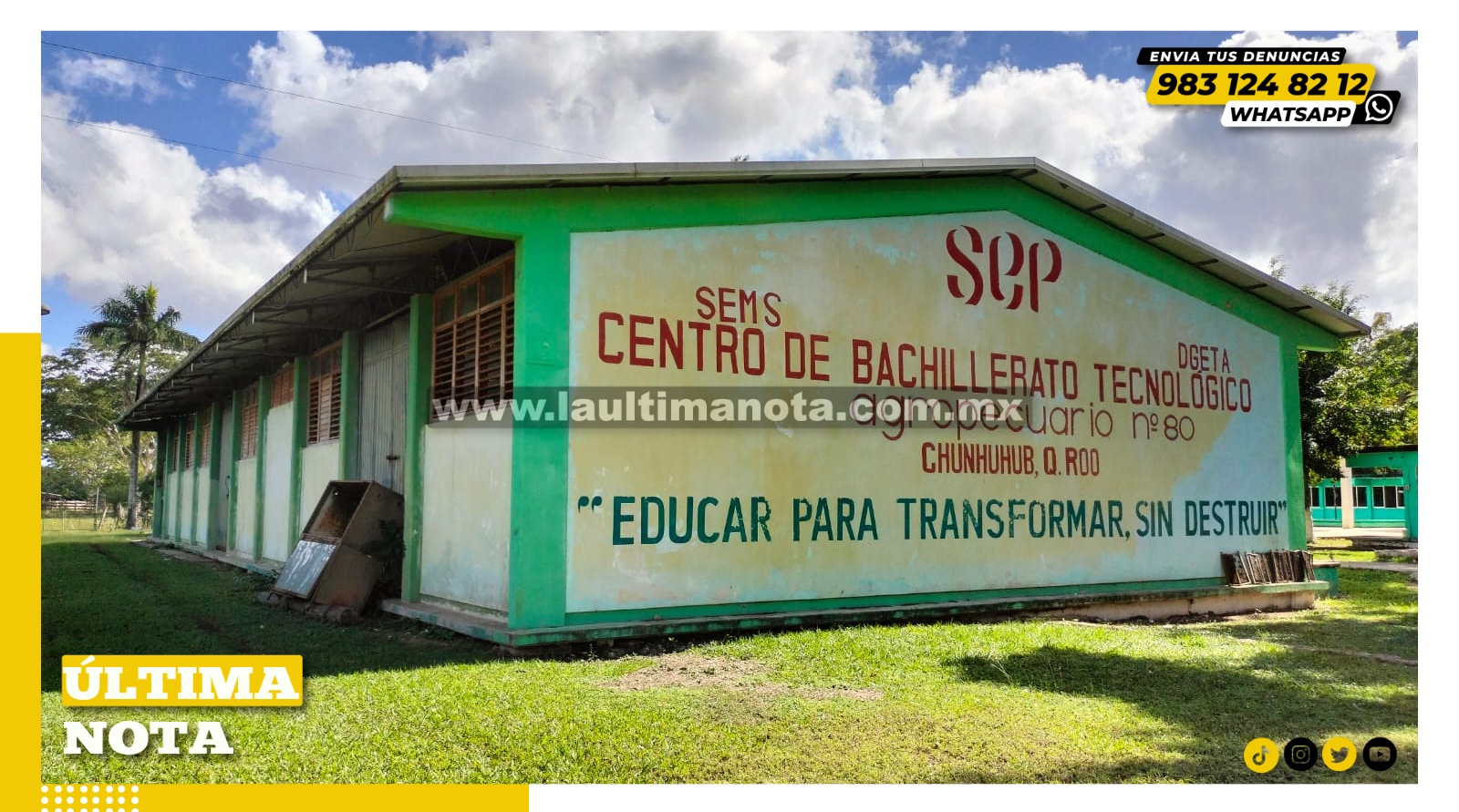 Solicitan remodelación para el Cbta 80