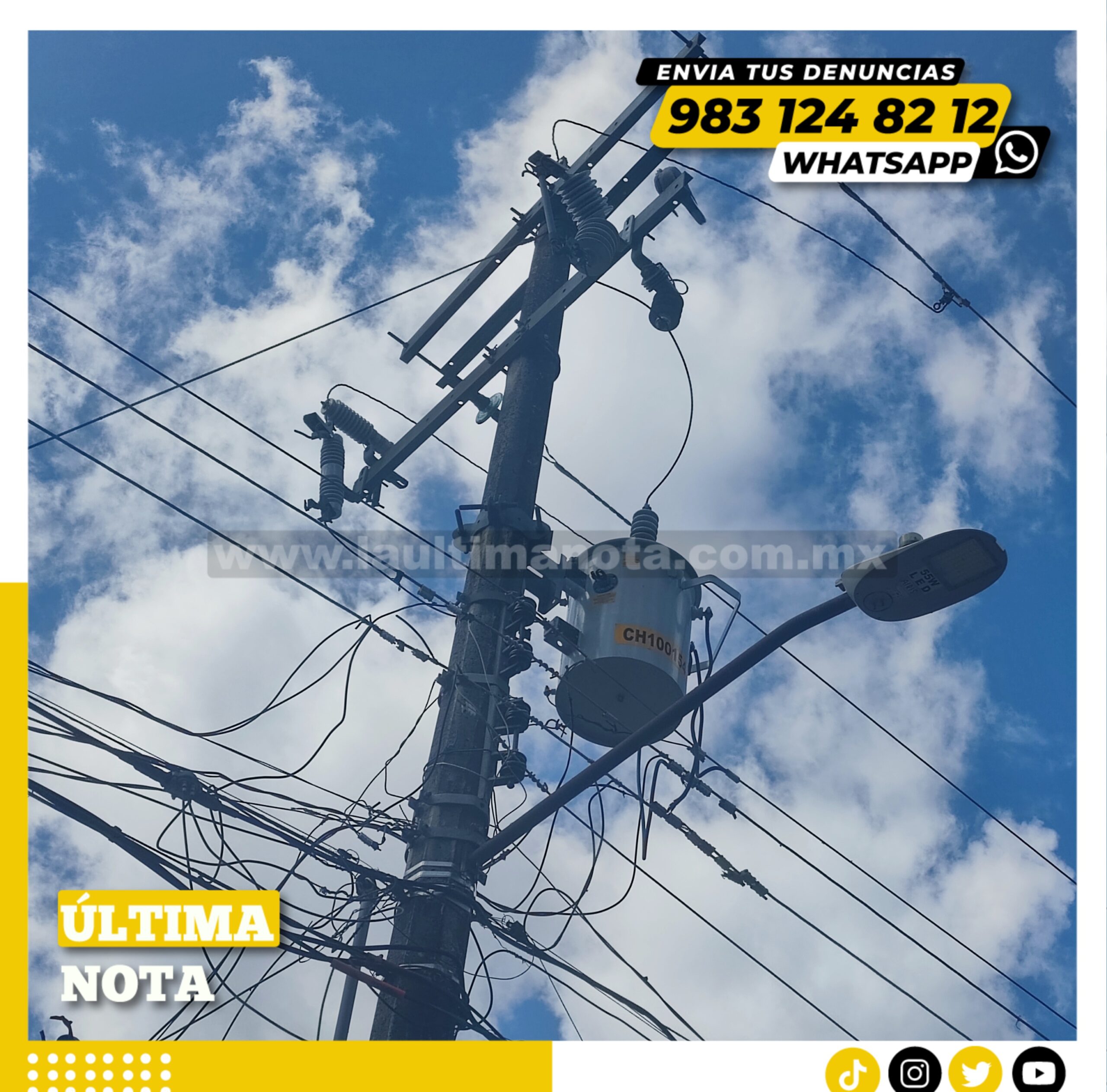 Detectan fallas de alumbrado por clablerías obsoletas