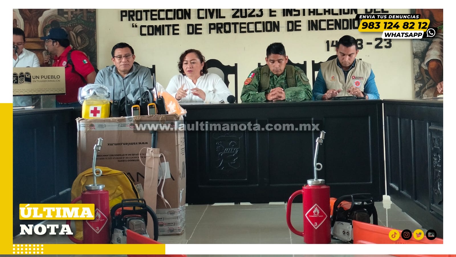Instala Ayuntamiento de FCP  comité municipal para la protección contra incendios