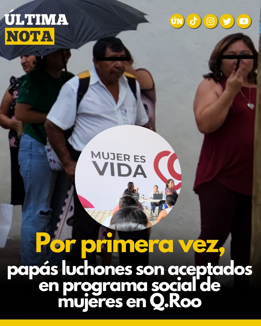 La inclusión se hizo presente al reconocer a padres de familia en el proyecto mujer es vida