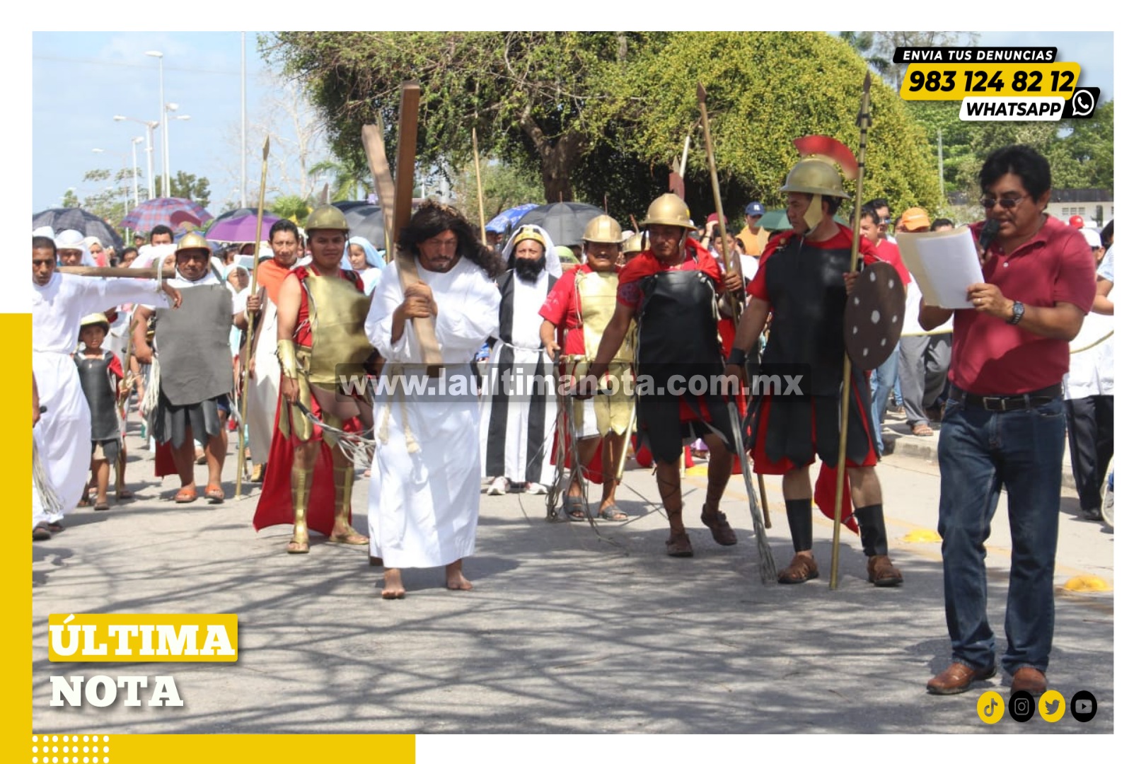 “vía crucis viviente” en Carrillo no se hará este año