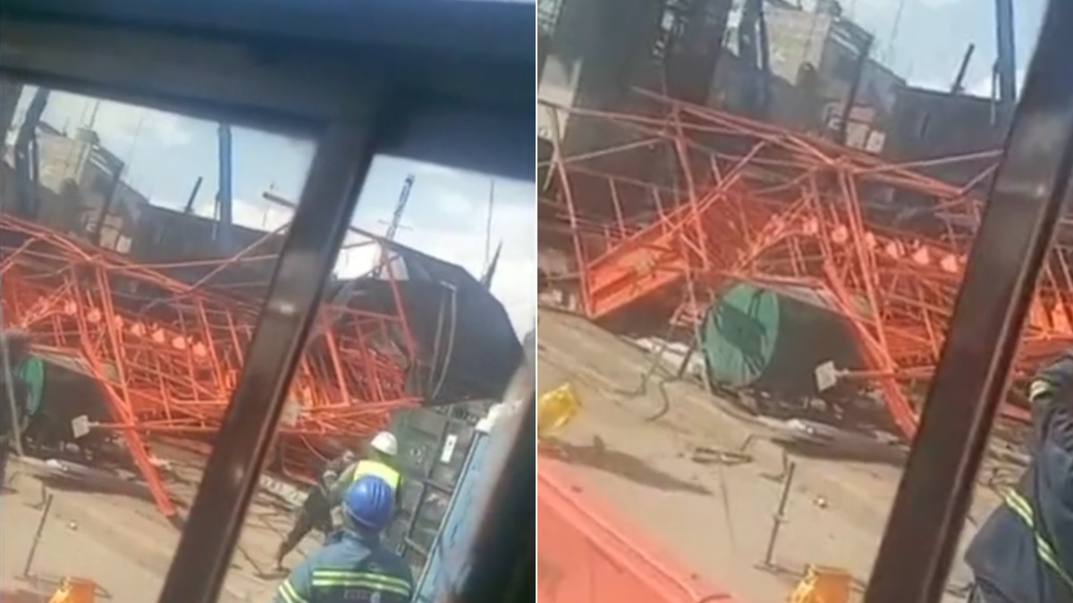 Colapsa andamio estructural en reconstrucción de la Línea 12 del Metro