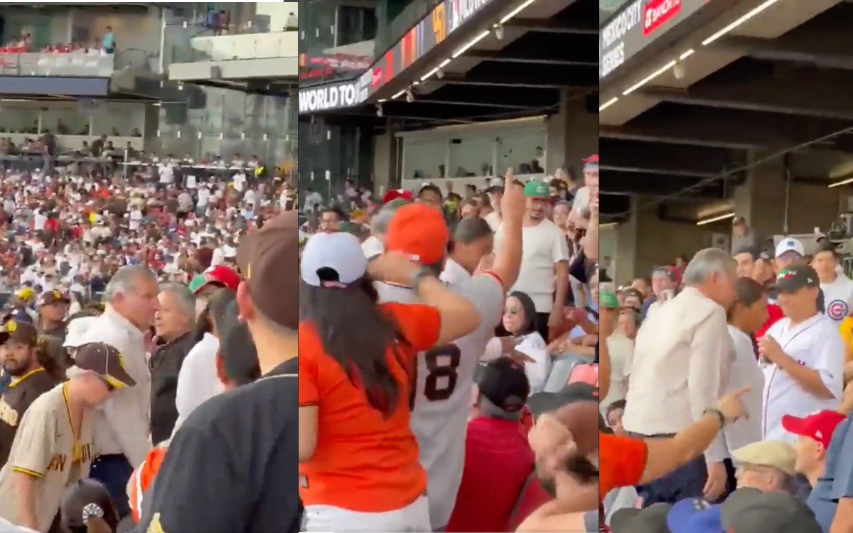 Abuchean a Adán Augusto en partido de beisbol: “¡Fuera, fuera!”