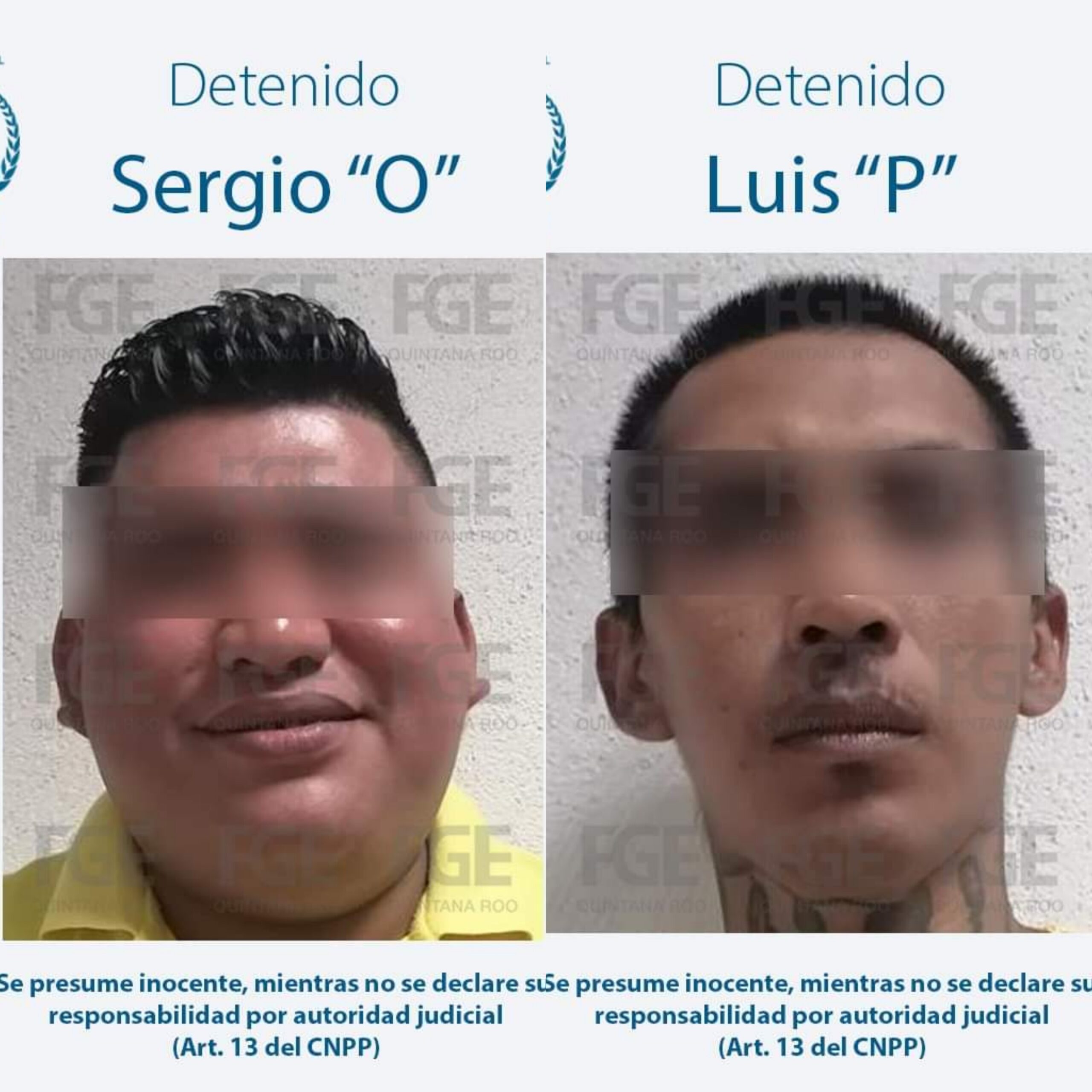 Detienen en Playa del Carmen a dos hombres por el delito de homicidio perpetrado en una carnicería de Tulum