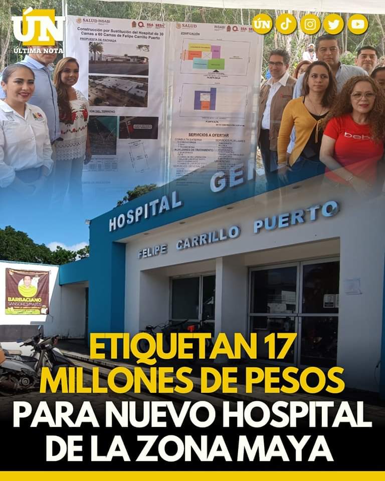 Etiquetan 17 millones de pesos para nuevo hospital de la zona maya