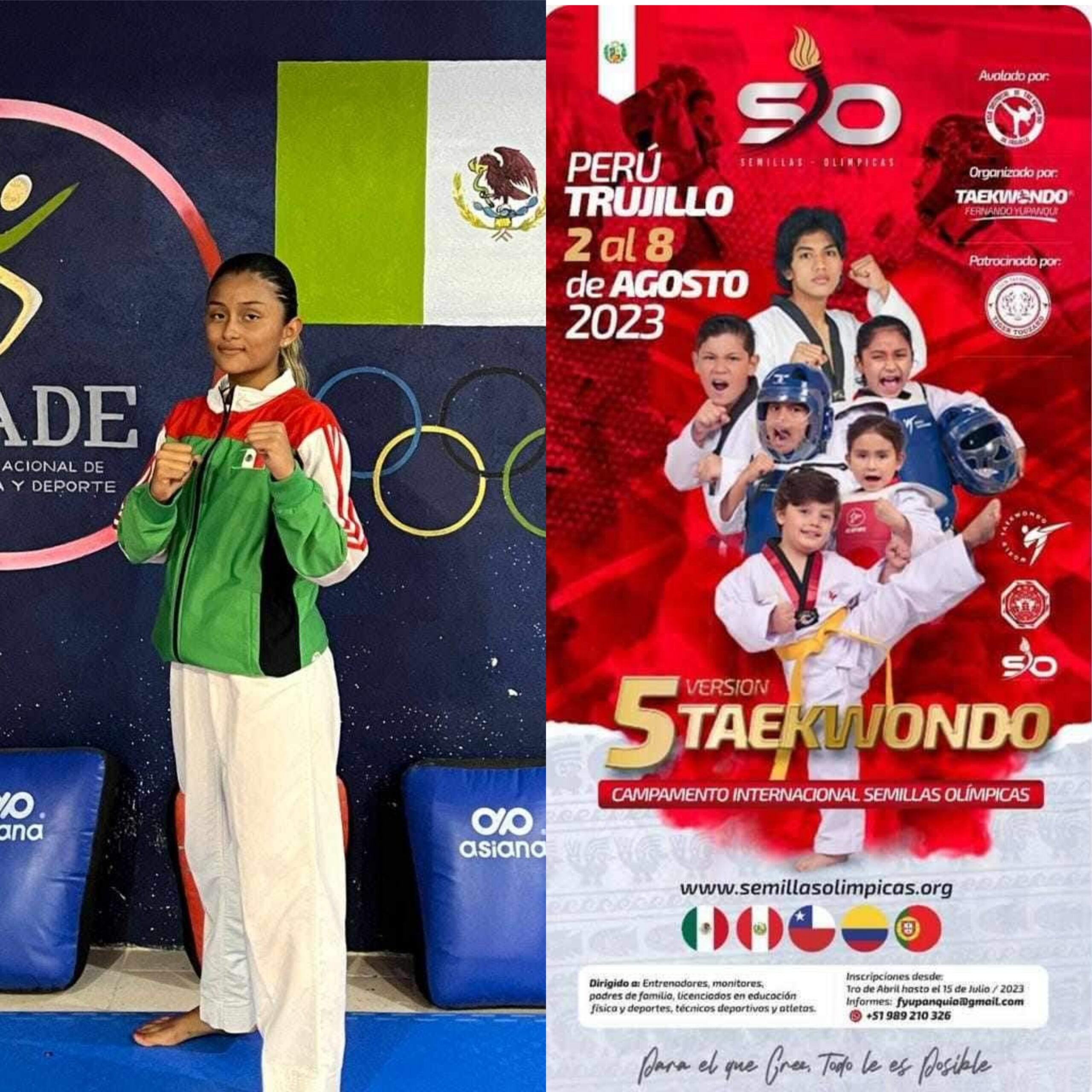 Carrilloportensa participará en campeonato internacional de taekwondo, que realizará en Perú