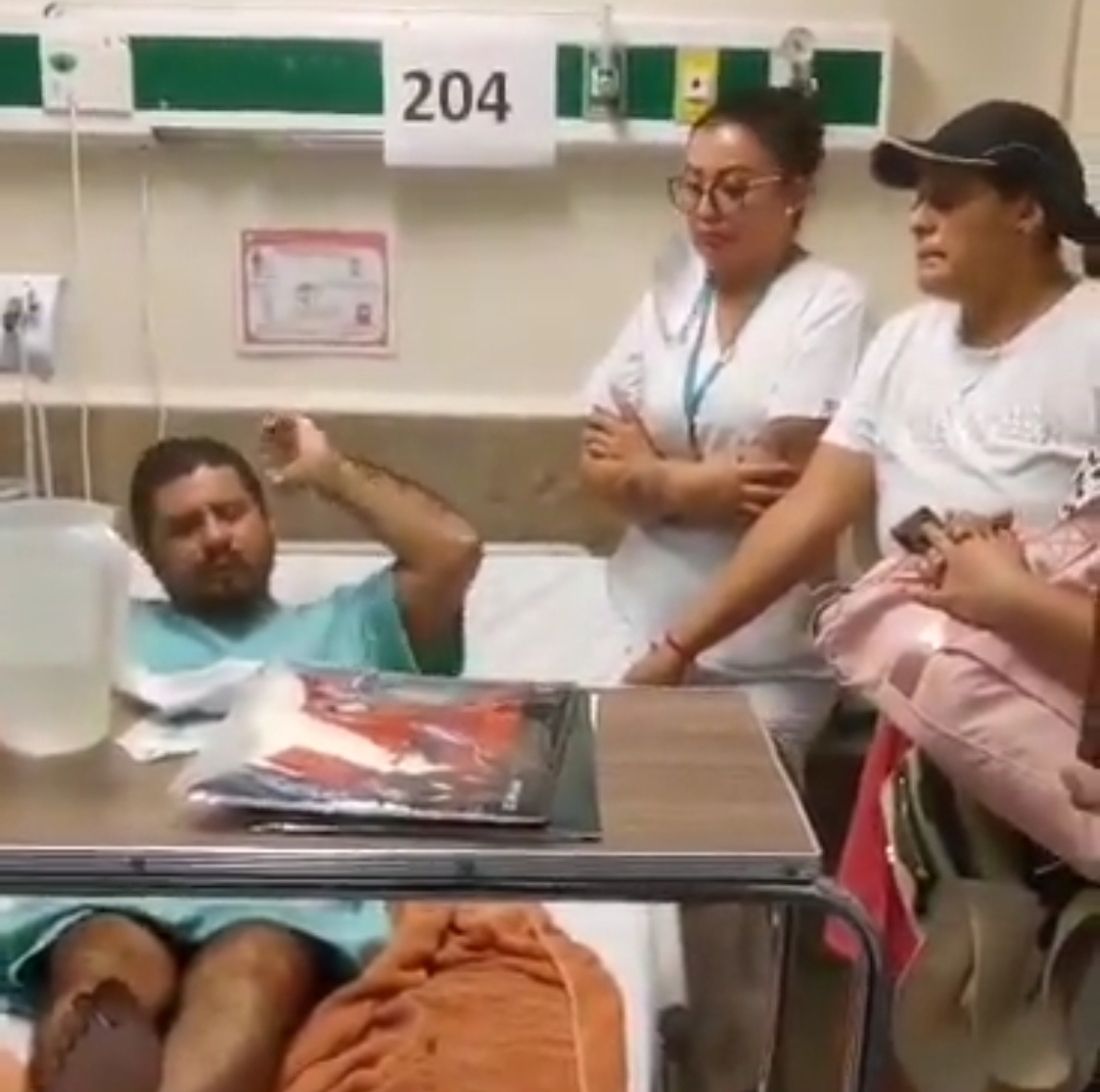 “También quedé encerrado”: difunden video de camillero esposado tras muerte de niña en elevador