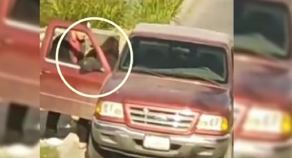 VIDEO: Hombre golpea a una mujer y la sube a una camioneta a la fuerza