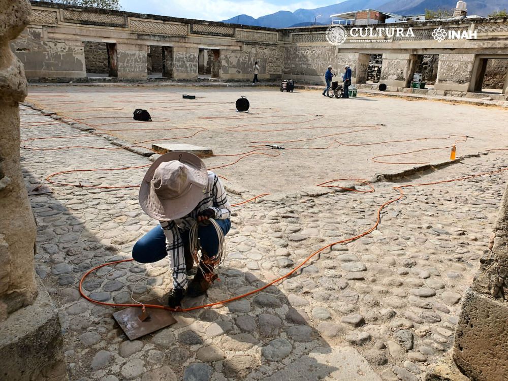 Estudios geofísicos indican la posible existencia de un túnel o túneles bajo la iglesia principal de Mitla, en Oaxaca