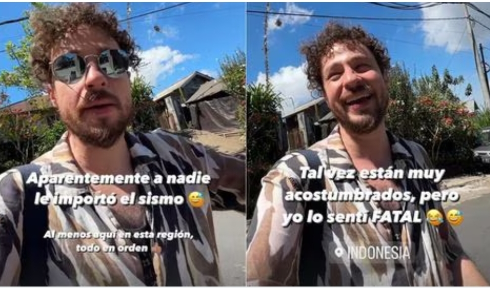 Luisito Comunica vive sismo de 7.1 en Indonesia: “no recuerdo sentir un terremoto así de fuerte”