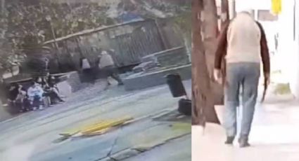 VIDEO: anciano ataca a cuchilladas a un grupo de jóvenes en un parque