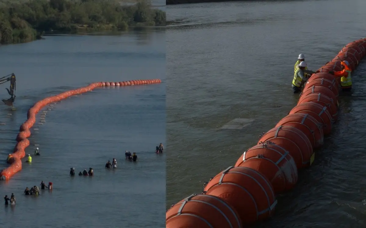 Hallan cadáver en el Río Bravo en la zona de boyas alambradas