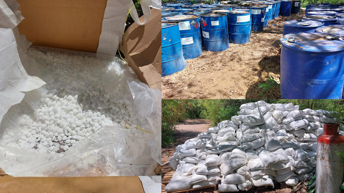 Aseguran en Sonora tres toneladas de presunta metanfetamina