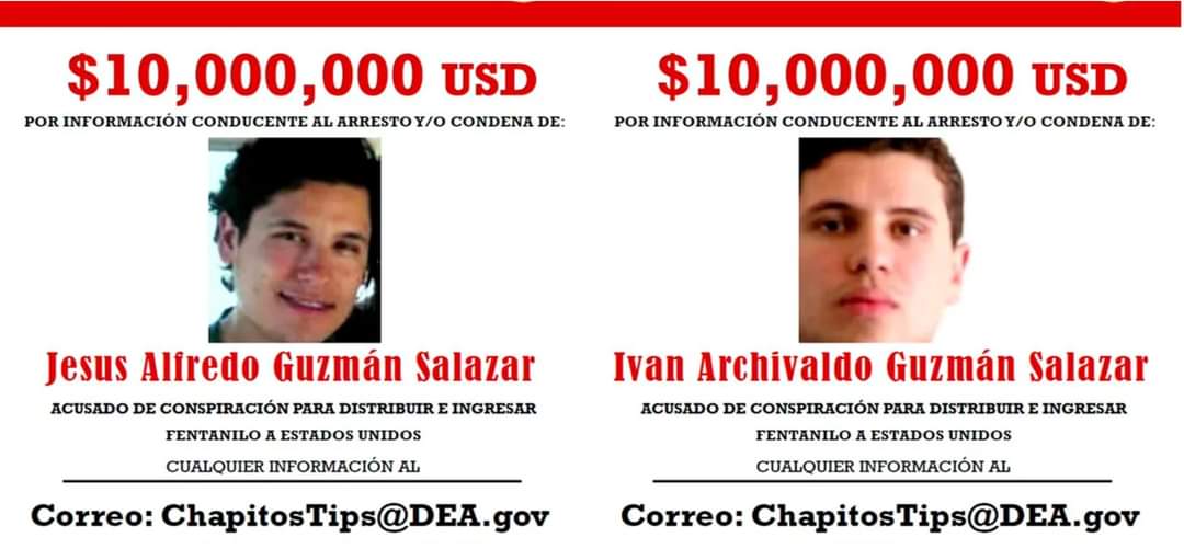 EE.UU. pedirá a México la extradición de Los Chapitos, los otros hijos del ‘Chapo’ Guzmán