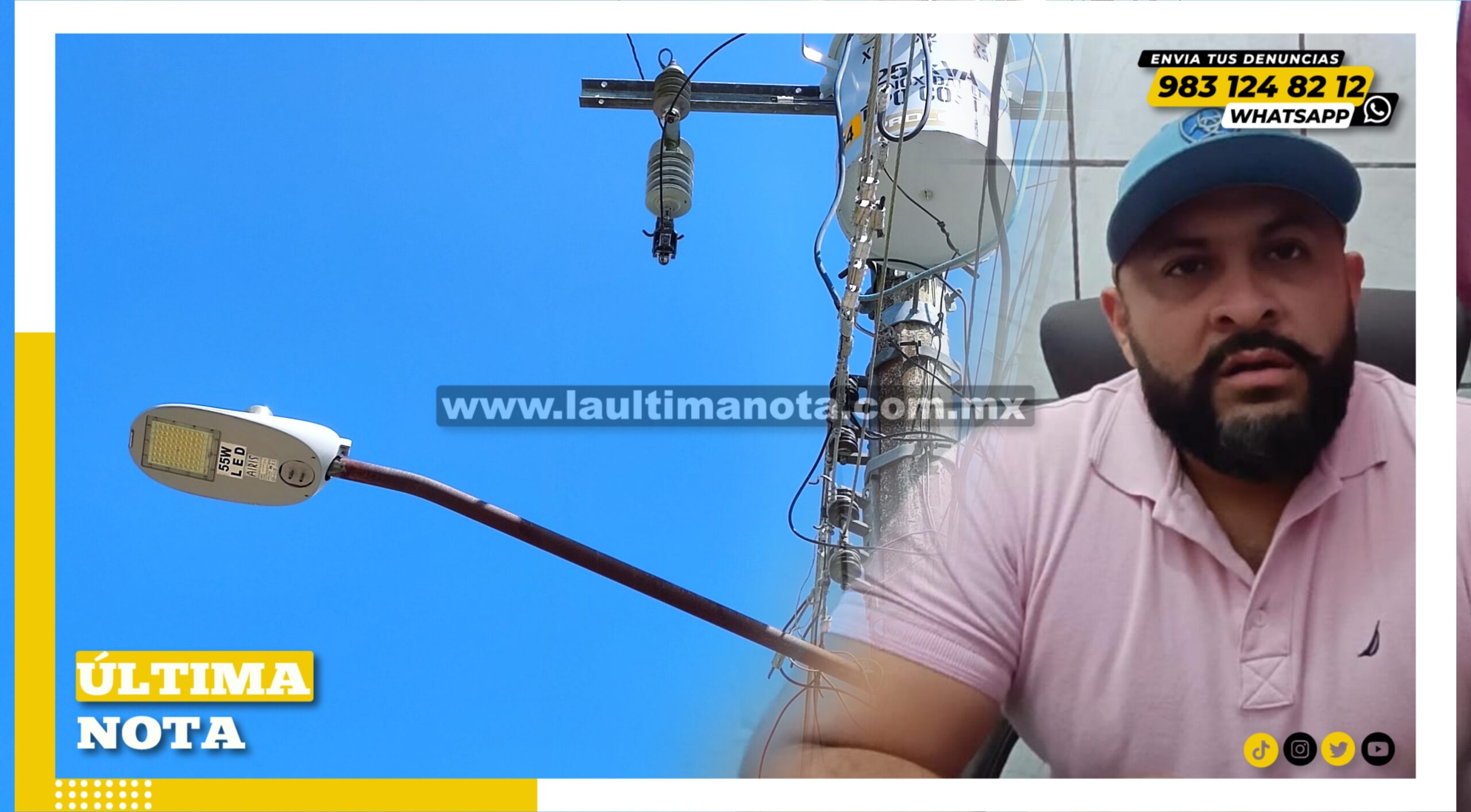 Daña alumbrado público bajones de energía eléctrica