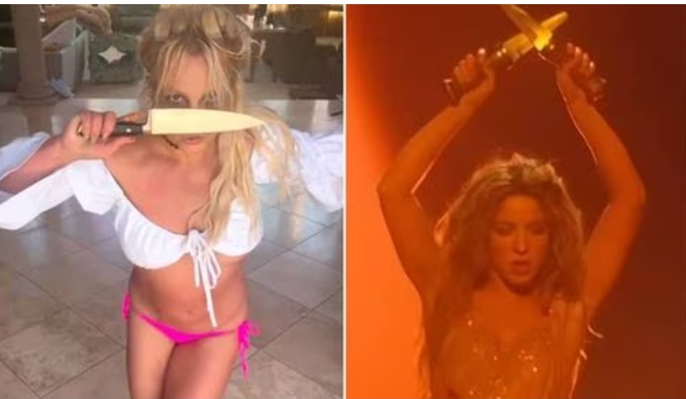 Britney Spears confiesa que se inspiró en Shakira para hacer su baile con cuchillos