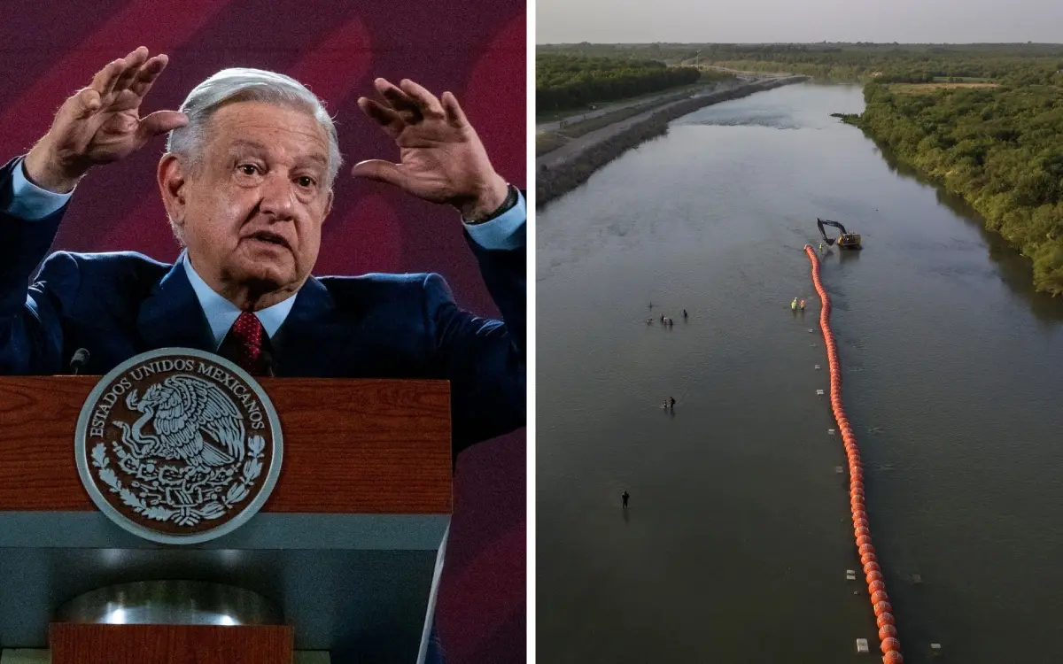 AMLO celebra orden de juez de retirar boyas en Texas