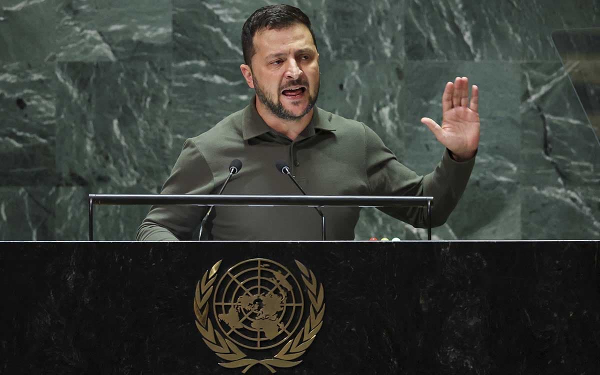 Zelenski advierte en la ONU que Rusia trata de ganarse a ciertos países con tratos bajo la mesa